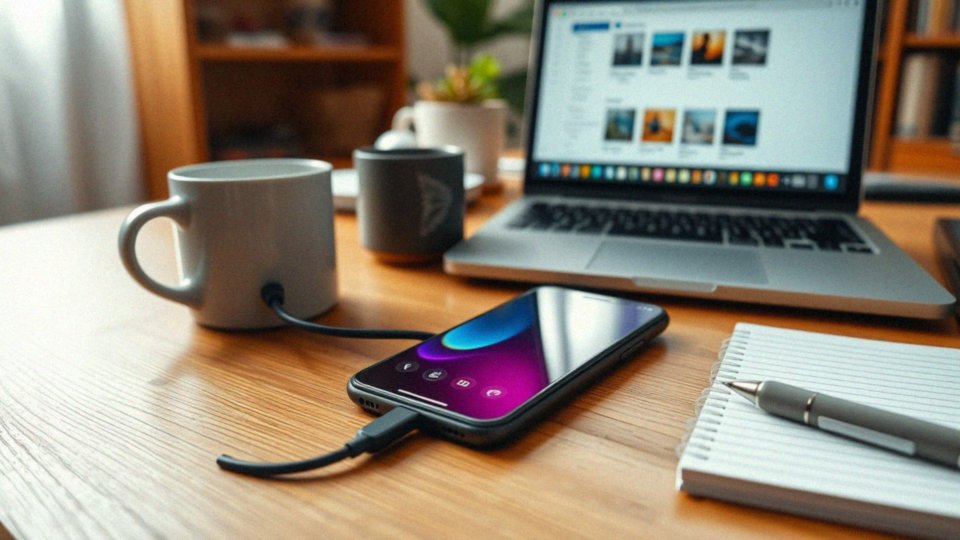 Jak zgrać zdjęcia z telefonu na komputer za pomocą kabla USB?