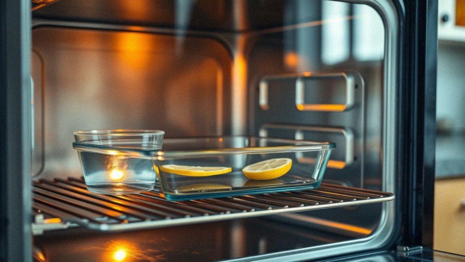 Jak nagrzać piekarnik przed czyszczeniem cytryną?