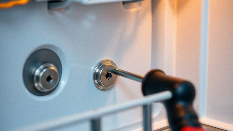 Jak odkręcić śruby mocujące front zmywarki?