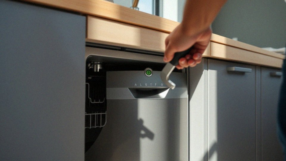 Jak wyregulować wysokość frontu zmywarki?