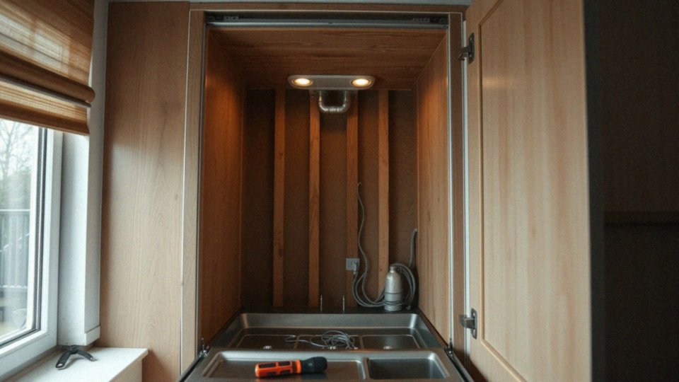 Jak wyjąć zmywarkę z zabudowy przed demontażem frontu?