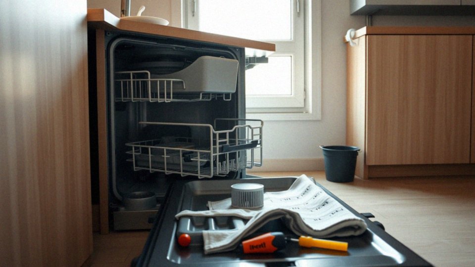 Jak samodzielnie usunąć wodę z zmywarki?