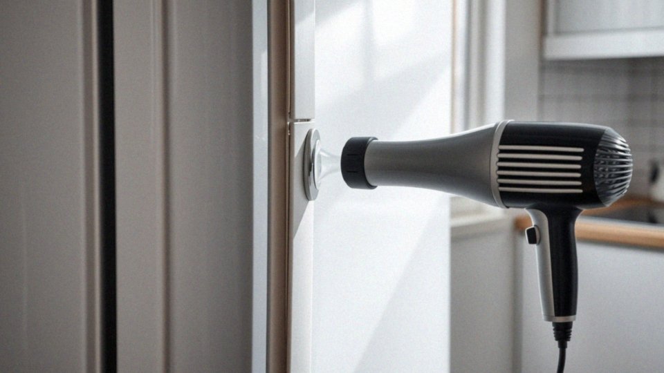 Jak użyć suszarki do włosów w procesie wymiany uszczelki?