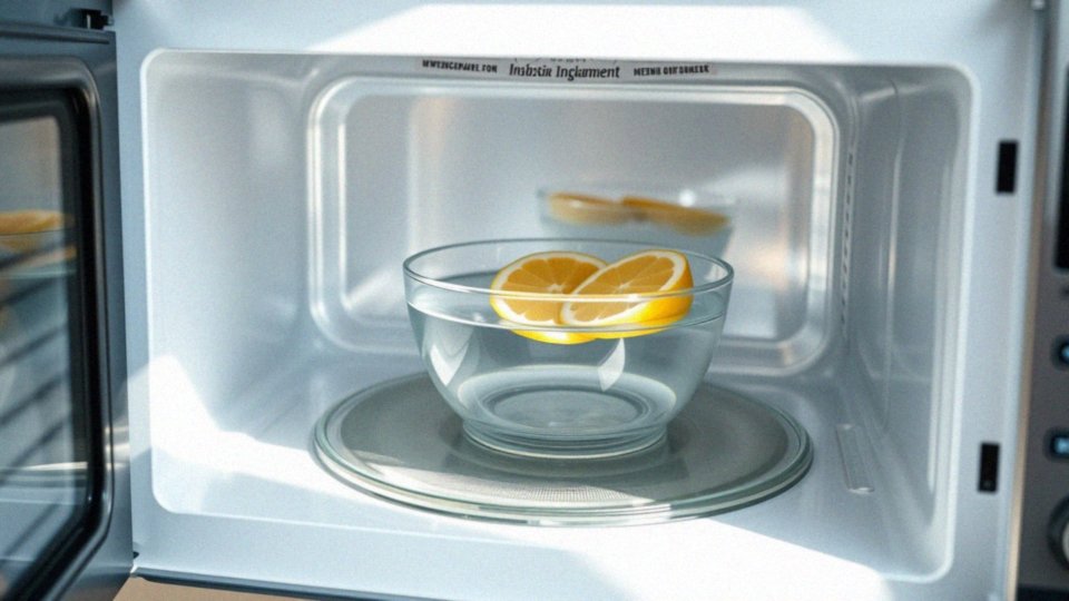 Jak cytryna pomaga w usuwaniu zapachu spalenizny z mikrofalówki?