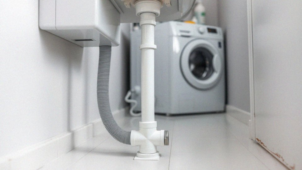 Na jakiej wysokości powinien znajdować się wąż odpływowy?