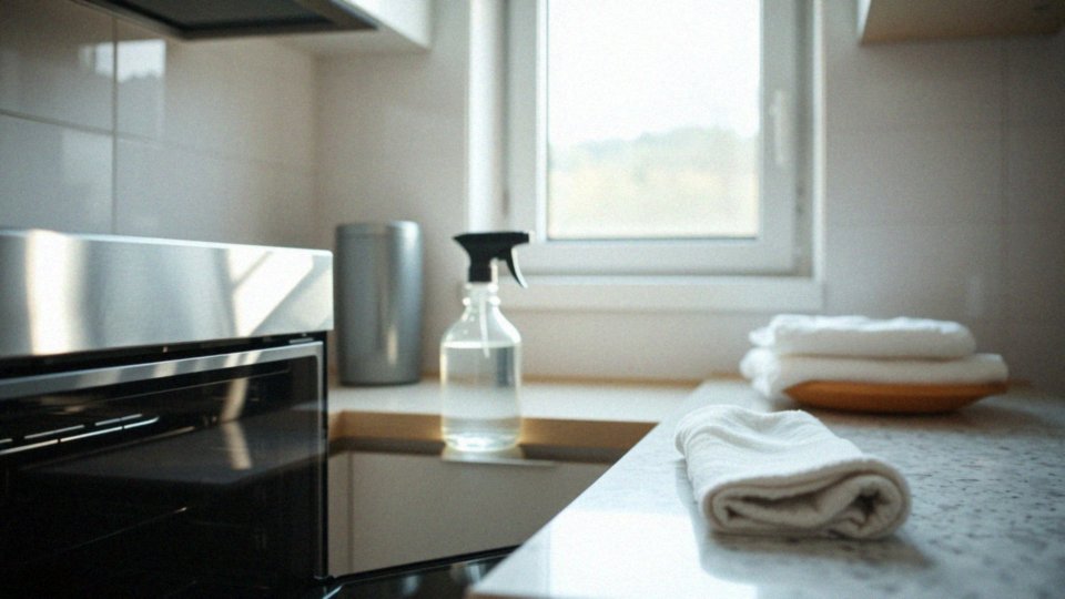 Jak przygotować roztwór octu i wody do czyszczenia piekarnika?