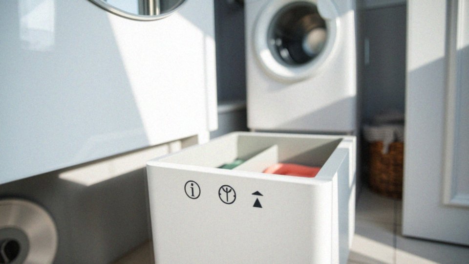 Jakie są oznaczenia na szufladzie pralki?